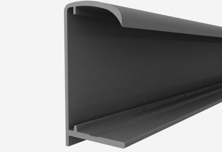 PVC U-Profil 10 mm – Grau | Abschlussprofil