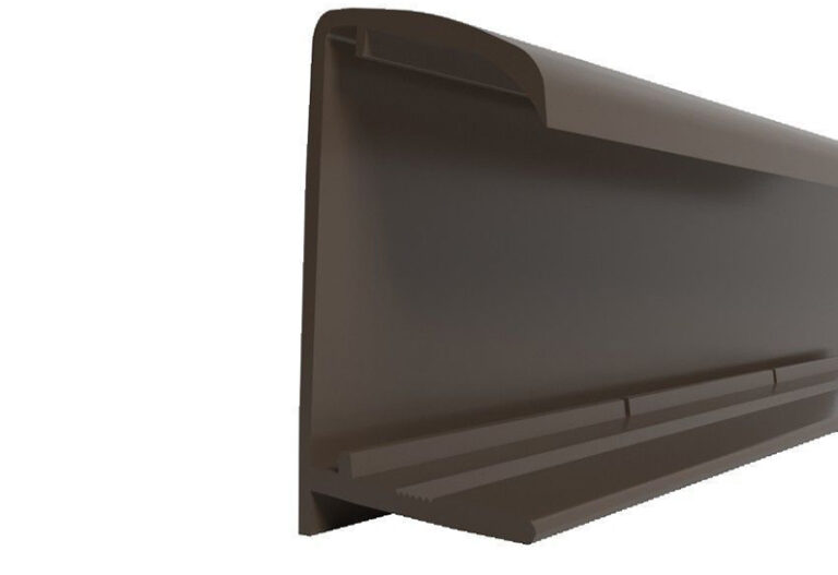 PVC U-Profil Braun für 16 mm Stegplatten – Abschlussprofil 2500 mm Länge für Kunststoffplatten