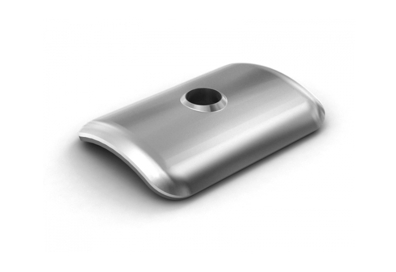 Kalotten aus Alu Sinus 76/18 inkl. Dichtung für Wellplattenbefestigung, stabile Aluminium-Kalotte für Sinus 76/18 PVC- und Polycarbonat-Wellplatten