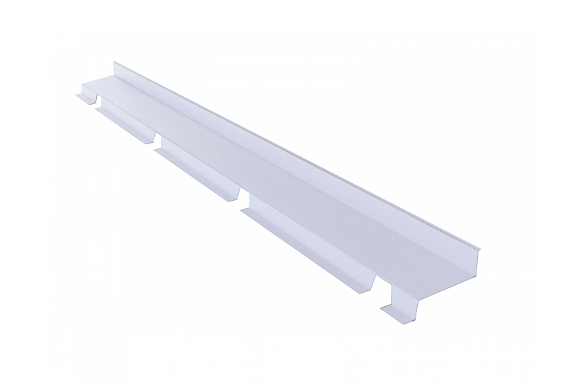 EZ GLAZE Wandanschlussprofil 2000 mm – Aluminium Abschlussprofil für Dach und Wand Anschluss
