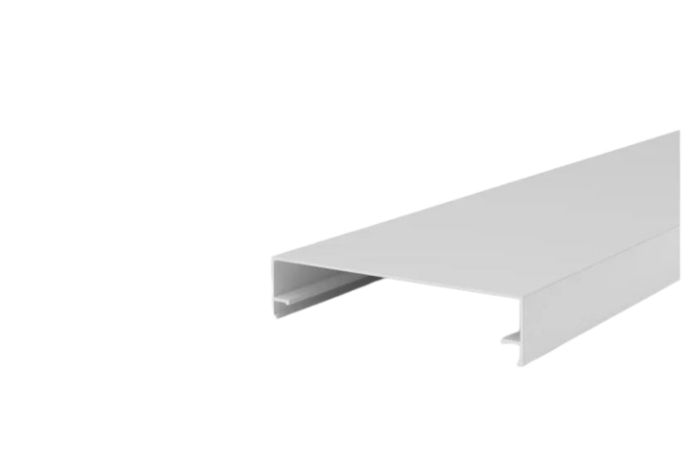 Klemmdeckel 60 mm aus Aluminium – Weiß