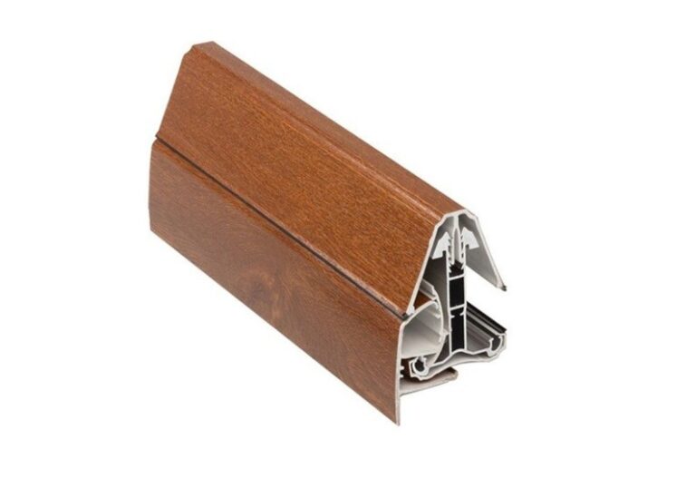 Selbsttragendes Außenprofil 16-35 mm Eiche – Abschlussprofil für Polycarbonat Stegplatten
