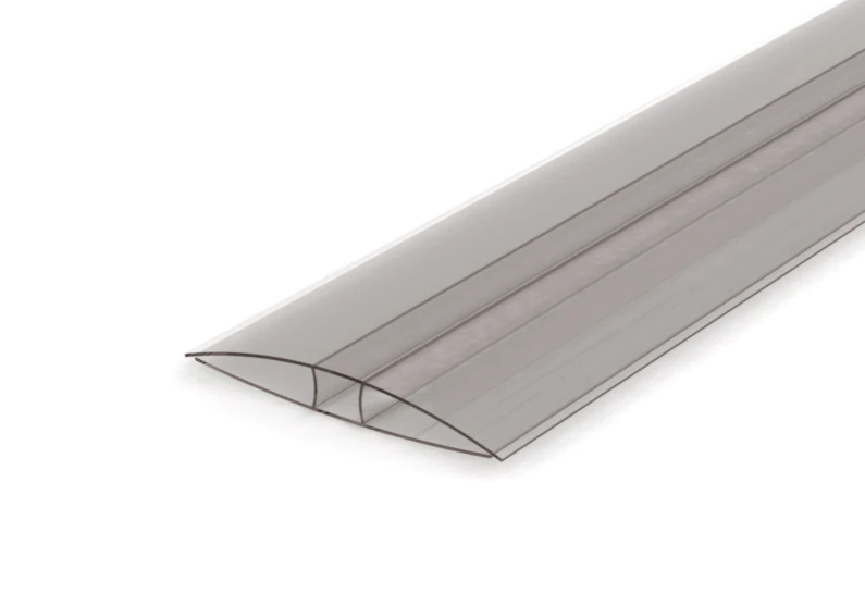 Polycarbonat H-Profil 6 mm transparent – Verbindungsprofil für 6 mm Stegplatten