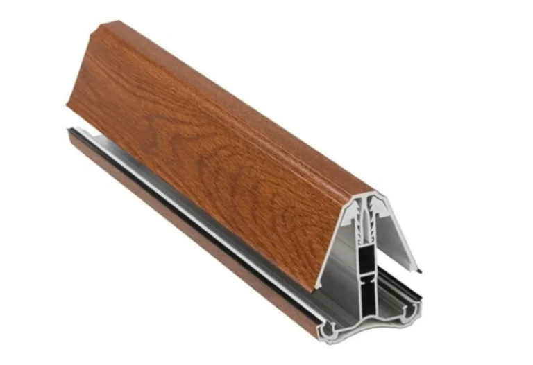 Selbsttragendes Profil Kit 16–35 mm Eiche Effekt – Aluminiumprofil mit Holzoptik für Stegplatten