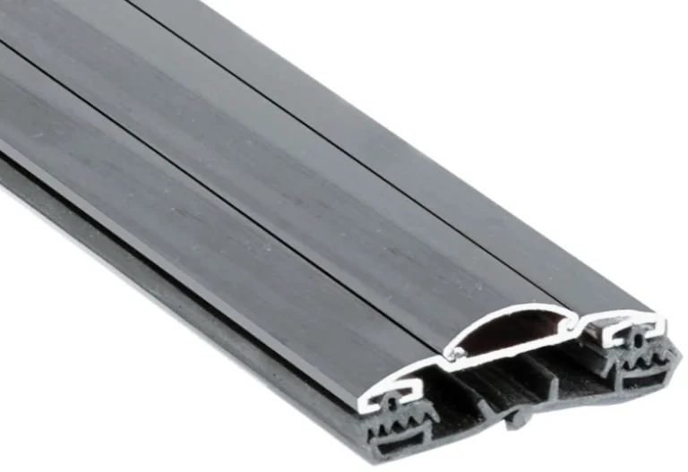 Sunwood Aluprofil Aluminiumoptik 50 mm mit EPDM-Dichtung – Montageprofil in Aluminiumoptik für Kunststoff- oder Glasplatten