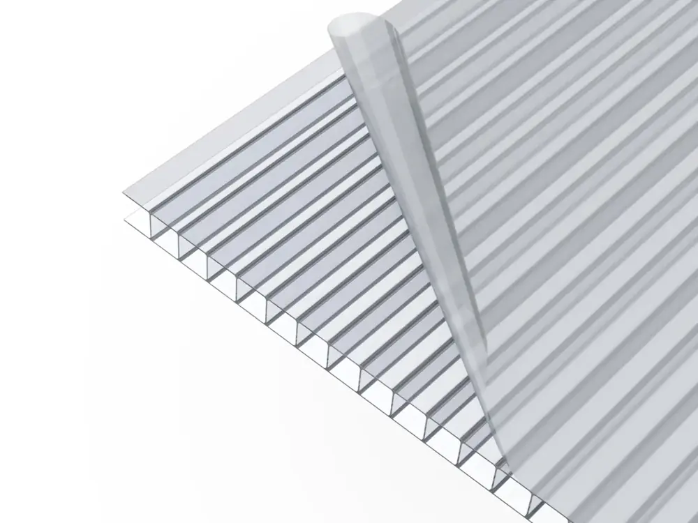 Doppelstegplatte 10 mm klar – langlebige Gewächshausplatten aus Polycarbonat