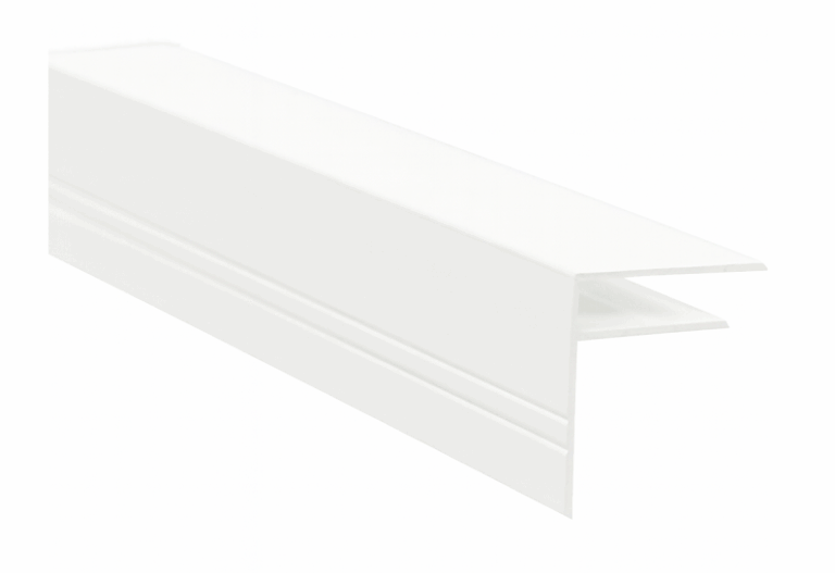 Aluminium F-Profil 10 mm Weiß