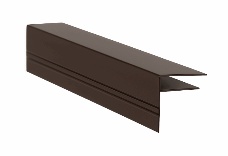 Aluminium F-Profil Braun 16 mm