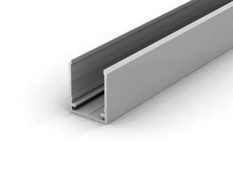 Aluminium U-Profil 16 mm als Abschlussprofil für Polycarbonatplatten