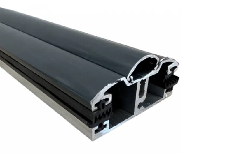 Alu-Universalprofil mit Dichtung 60 mm in Grau – Aluminiumprofil mit EPDM-Dichtung für Stegplatten