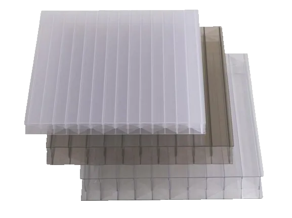 Auswahl an Doppelstegplatten in klar, bronze oder opal